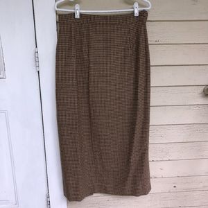 PERUVIAN CONNECTION 50%alpaca lined vented skirt